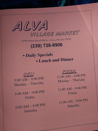 Alva Village Market Pizza Subs and more Menu image 2